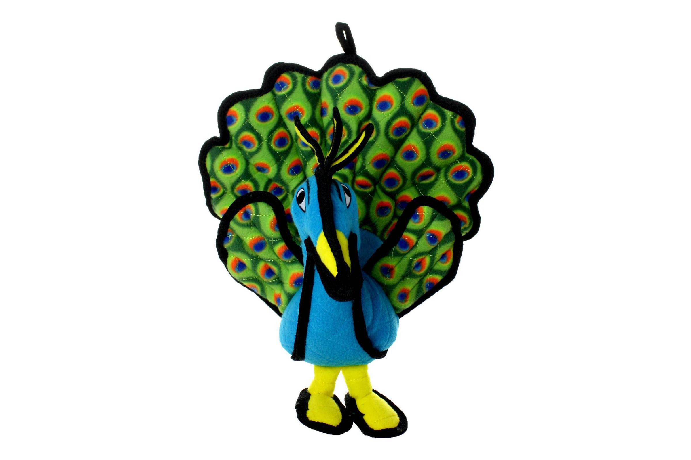 Tuffy Zoo Peacock Plush Toy - Soft & Cuddly Stuffed Animal for Kids, Perfect Gift for Birthdays & Holidays - Great for Playtime, Nursery Decor, and Collectibles