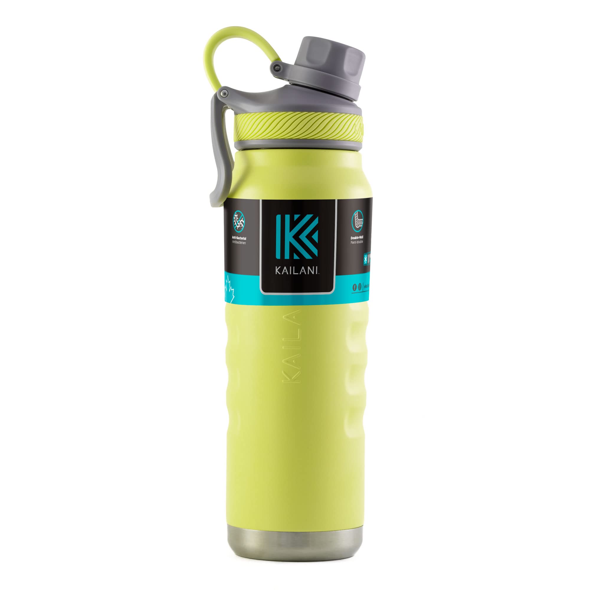 Premium Moku Stainless Steel Water Bottle - 20oz Vacuum Insulated, BPA Free, Leak Proof - Perfect for Gym, Hiking, Travel & Everyday Hydration