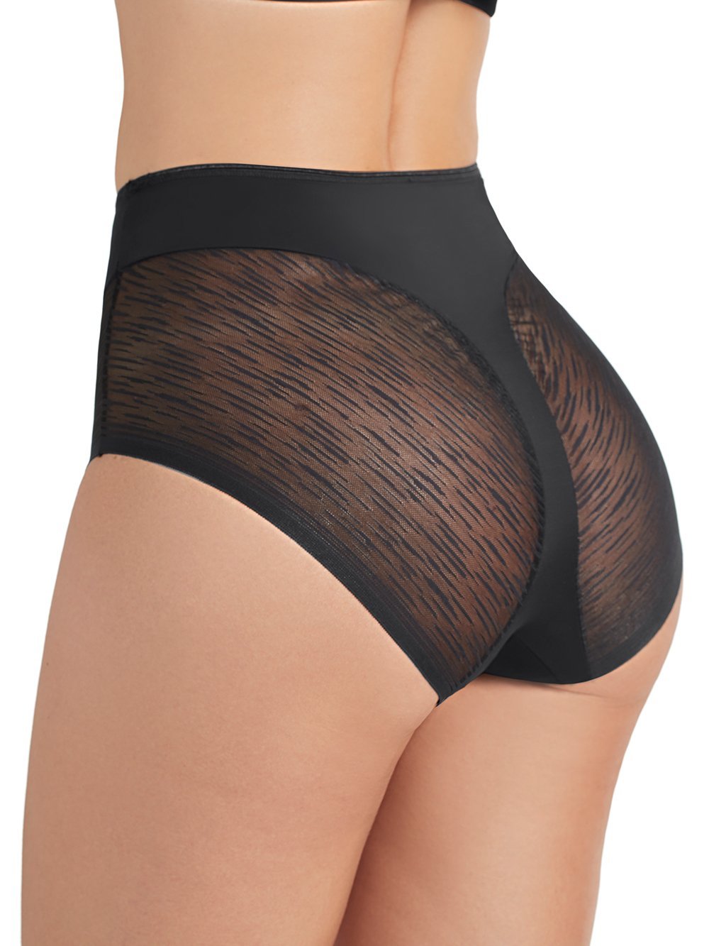 High Waisted Sheer Lace Shaper Panty for Women - Sexy Shapewear Underwear with Comfortable Control - Perfect for Dresses, Weddings & Special Occasions