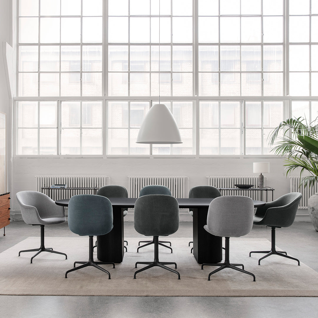 Ergonomic Beetle Meeting Chair with 4-Star Swivel Base & Full Upholstery - Perfect for Office, Conference Rooms & Home Workspaces