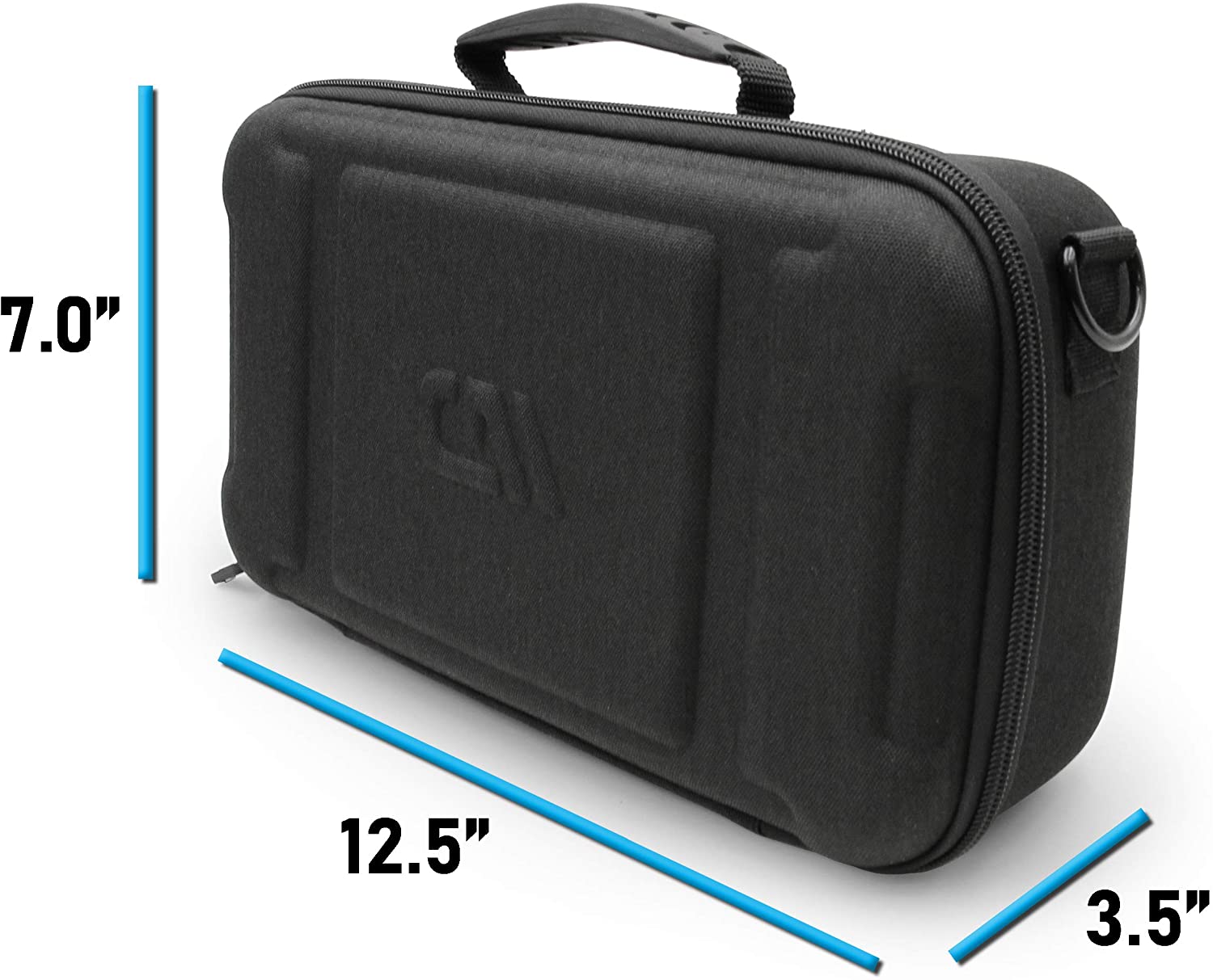 CASEMATIX Wireless Microphone Case - Durable Storage for Sennheiser, Shure & More Handheld Mics - Includes Shoulder Strap - Perfect for Live Performances, Studio Recording & Travel Protection