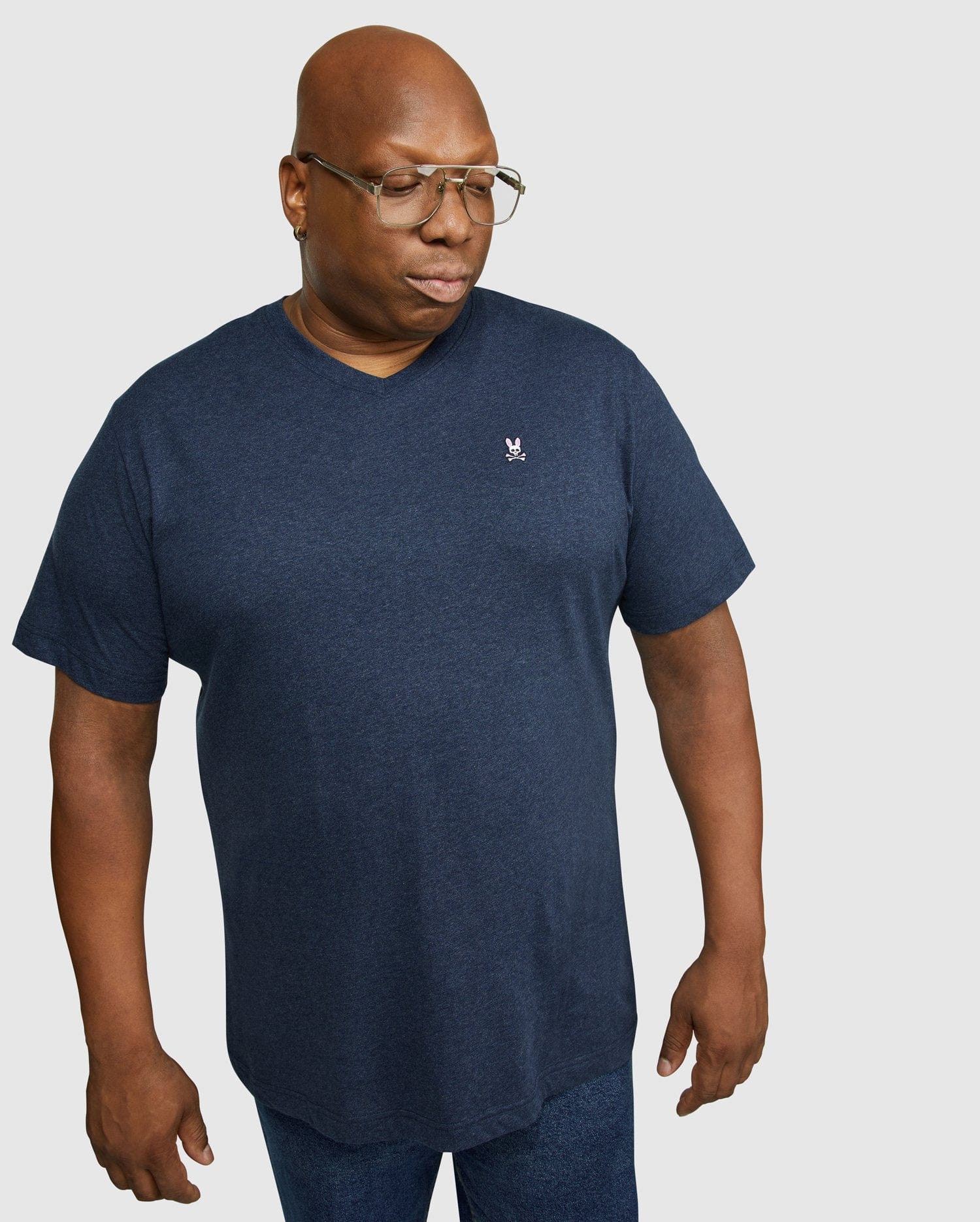 Big and Tall Classic V Neck Tee for Men - Comfortable Cotton T-Shirt for Casual Wear & Everyday Outfits