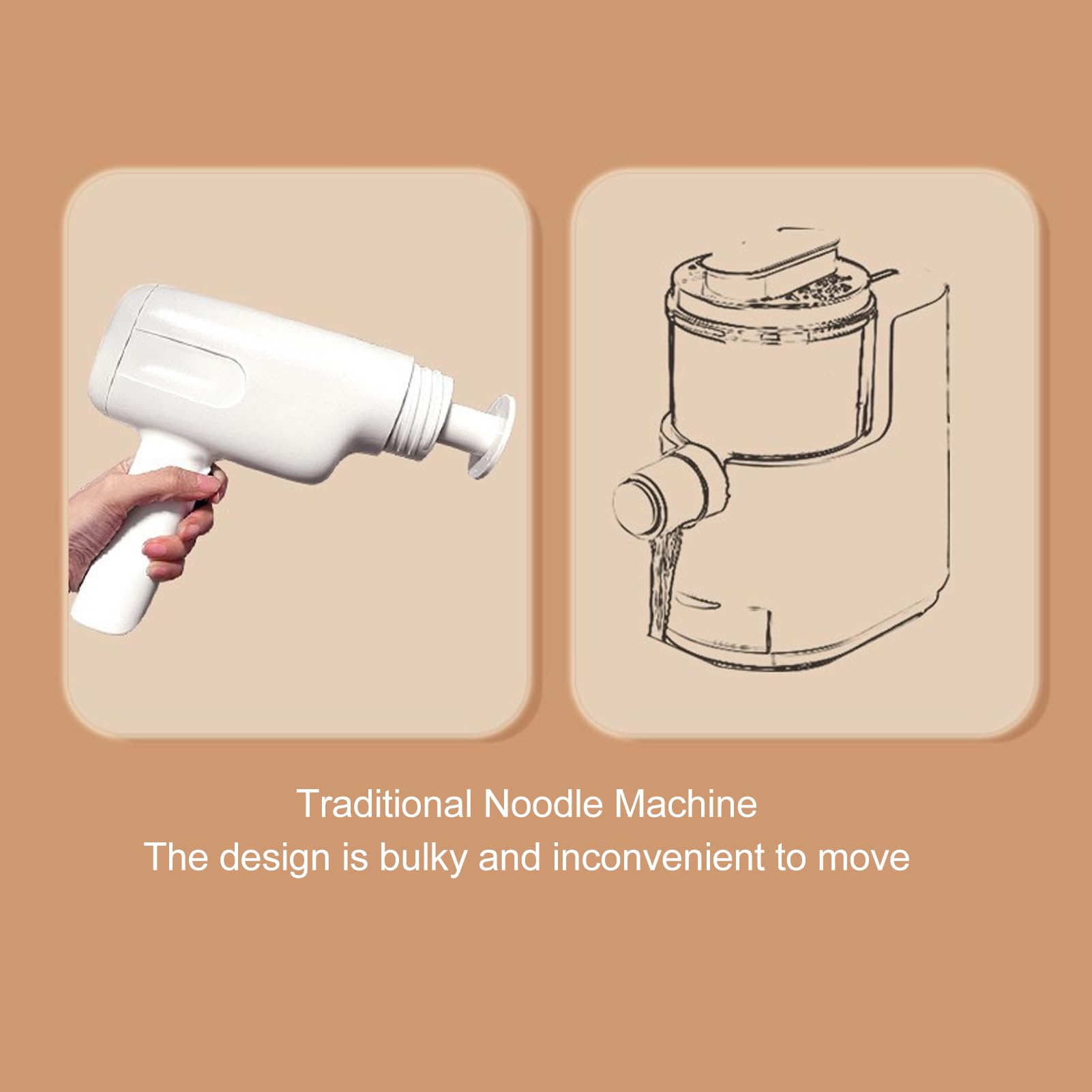Electric Pasta Maker Machine - Automatic Handheld Noodle Maker for Fresh Homemade Spaghetti, Fettuccine & More | Perfect for Italian Cooking, Family Dinners & Restaurant-Quality Meals at Home