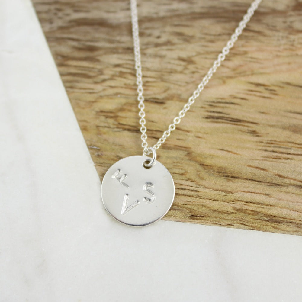 Personalized Family Monogram Pendant Necklace - Sterling Silver Jewelry for Women - Perfect Gift for Mother's Day, Anniversary & Special Occasions