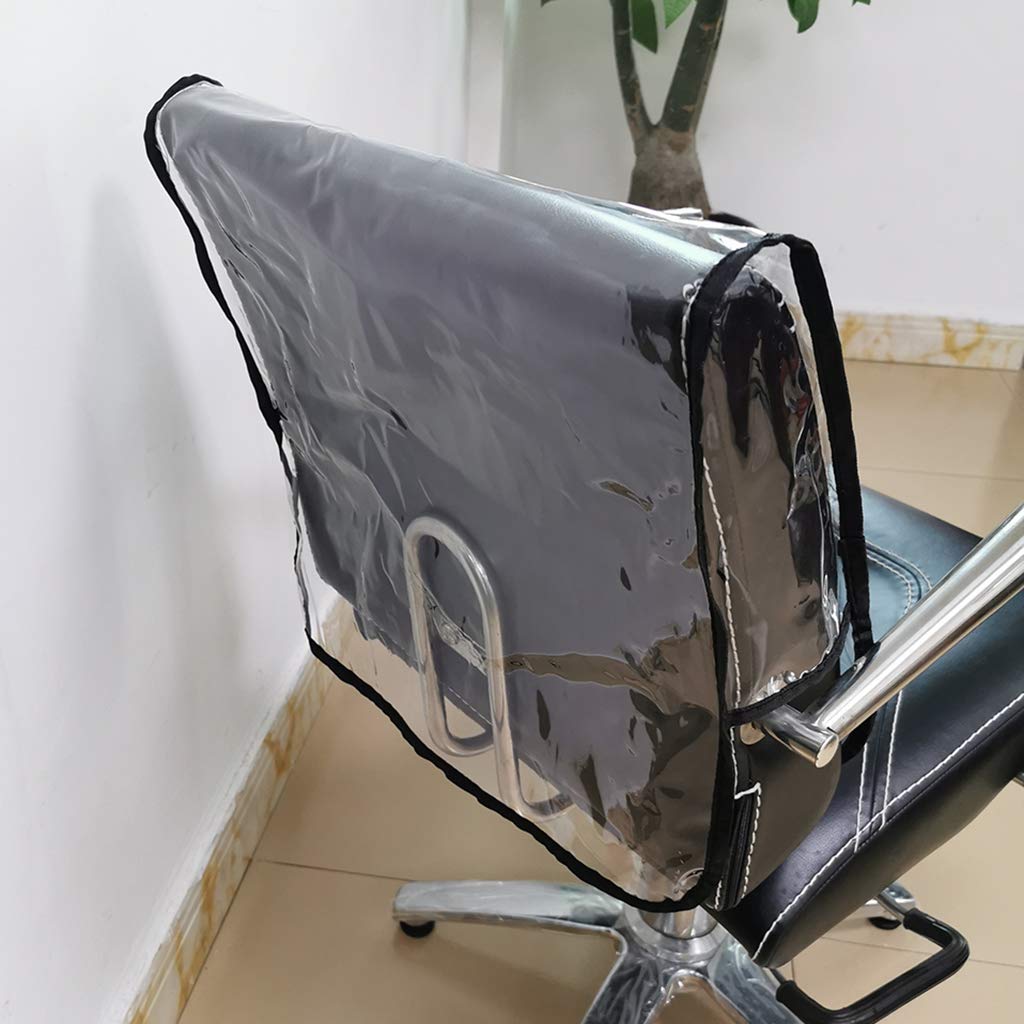 4 Pack Salon Plastic Back Covers - Disposable Hairdressing Capes for Barber & Beauty Salon Use - Perfect for Haircuts, Coloring, and Styling