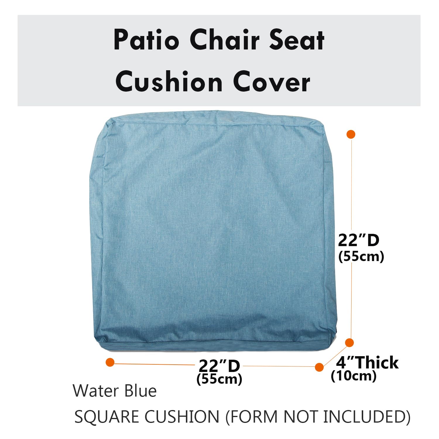 Waterproof Washable Patio Seat Cushion Covers - 22