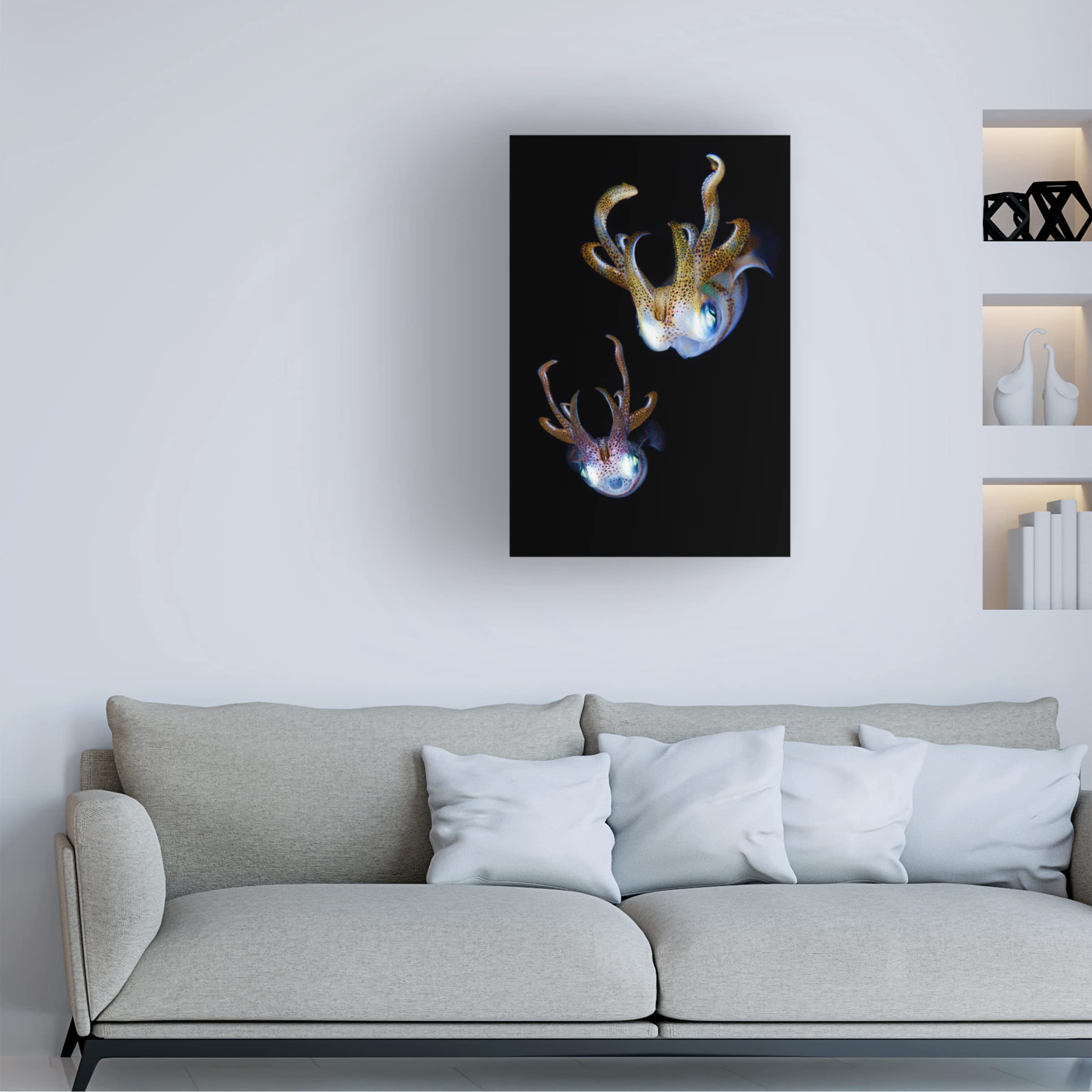 Trademark Fine Art 'Aliens' Canvas Wall Art by Andrey Narchuk - Sci-Fi Home Decor for Living Room & Office