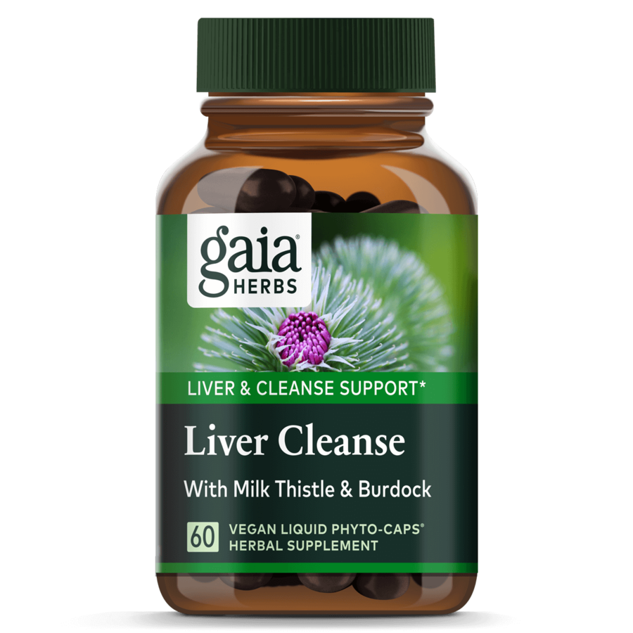 Gaia Herbs Liver Cleanse Detox Supplement - 60 Capsules for Liver Support & Natural Detoxification | Promotes Healthy Digestion & Energy Levels