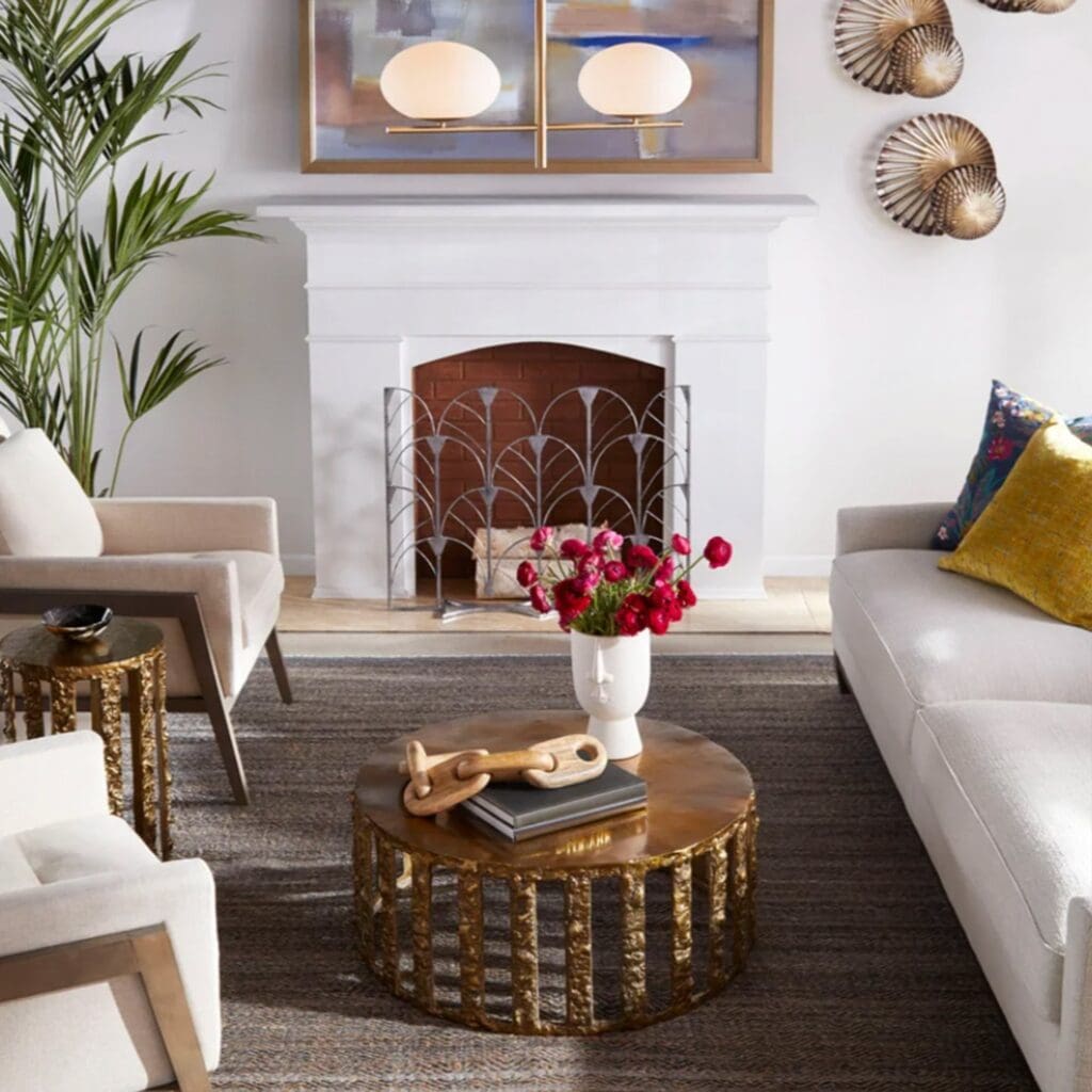 Cyan Design 11143 Lucila Gold Coffee Table - Modern Living Room Centerpiece for Home Decor & Entertaining
