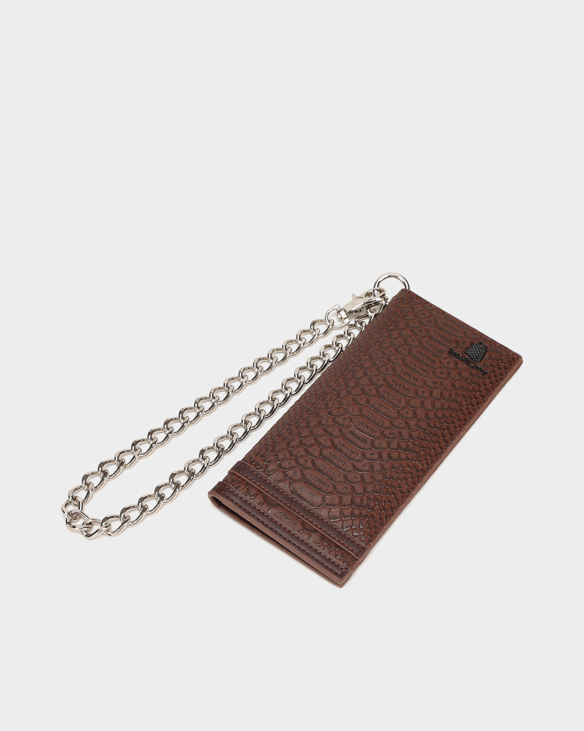 Apollo 1 Chocolate Brown Leather Chain Wallet for Men - Stylish Crossbody Wallet for Everyday Use, Travel & Night Out