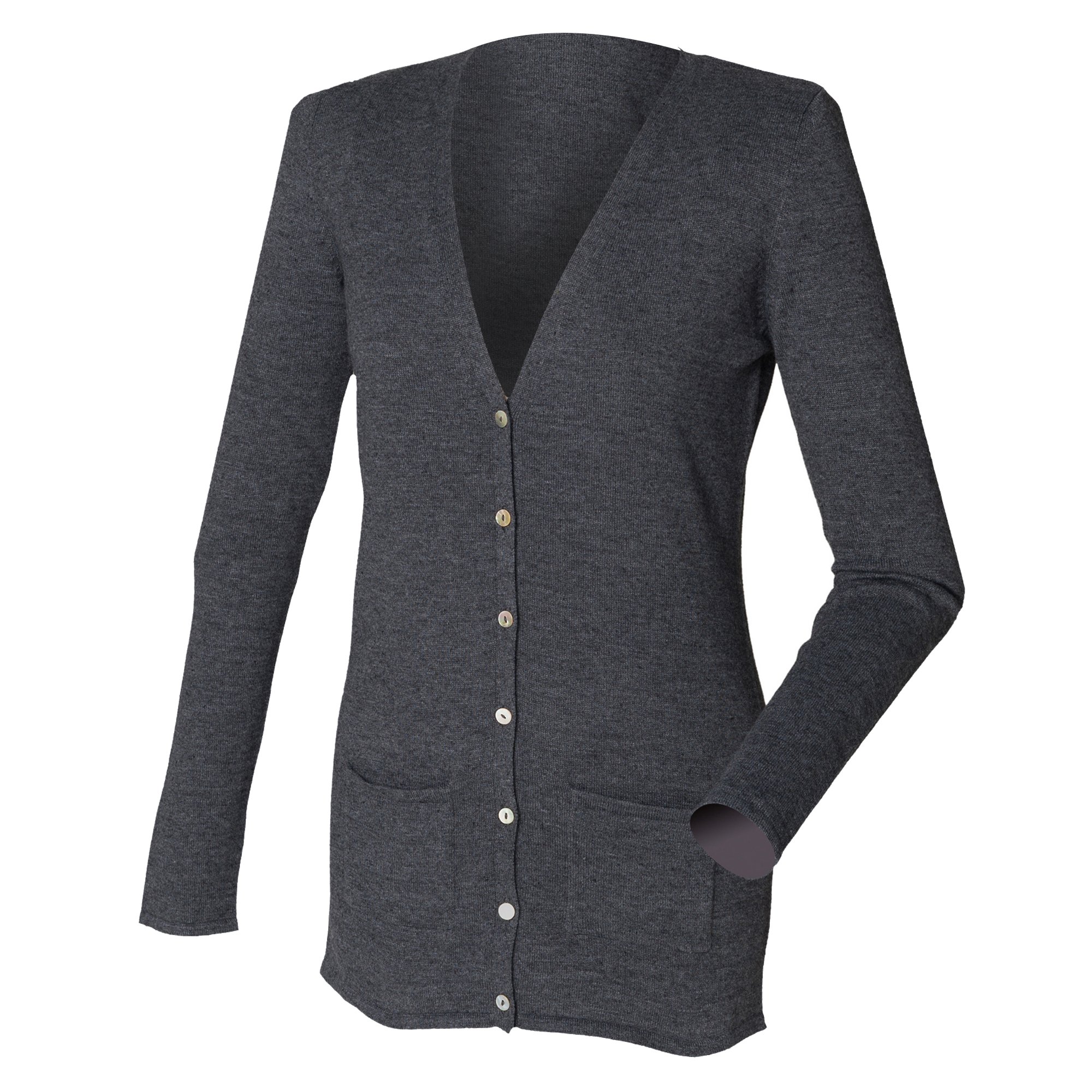 Women's V-Neck Button-Down Fine Knit Cardigan Sweater - Lightweight Open Front Cover-Up for Office, Date Night & Spring Layering