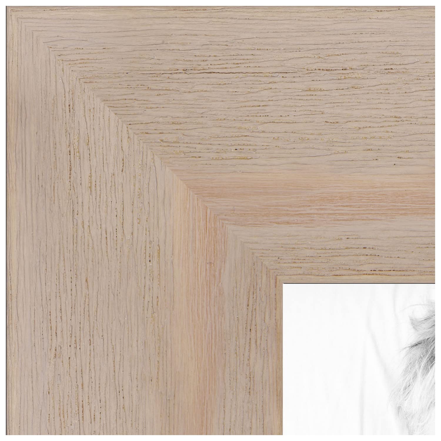 ArtToFrames 19x40 Inch White Wood Picture Frame - 1.75 Inch Custom Poster Frame with Clear Stain & Economy Acrylic - Perfect for Wall Art, Photos, and Home Decor