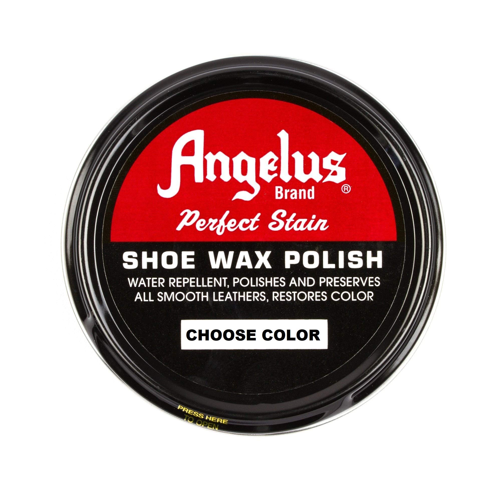 Angelus Black Shoe Wax Polish - Premium Leather Shoe Care for Men & Women - Perfect for Dress Shoes, Boots & Leather Accessories