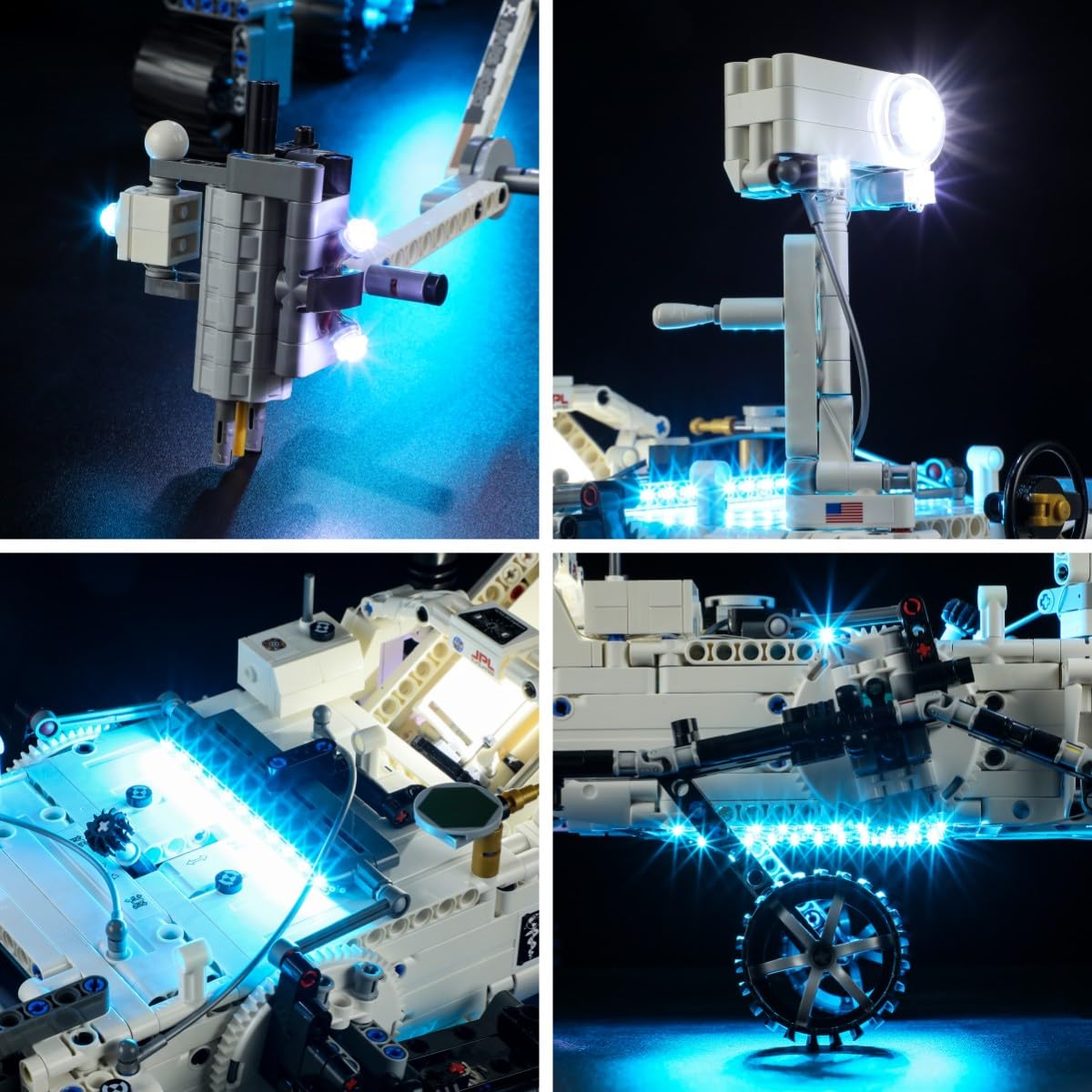 LIGHTAILING LED Lighting Kit for Lego 42158 NASA Mars Rover Perseverance Building Blocks Model - Compatible LED Light Set for Lego (Model Not Included) - Perfect for Space-Themed Displays & Collector Showcases