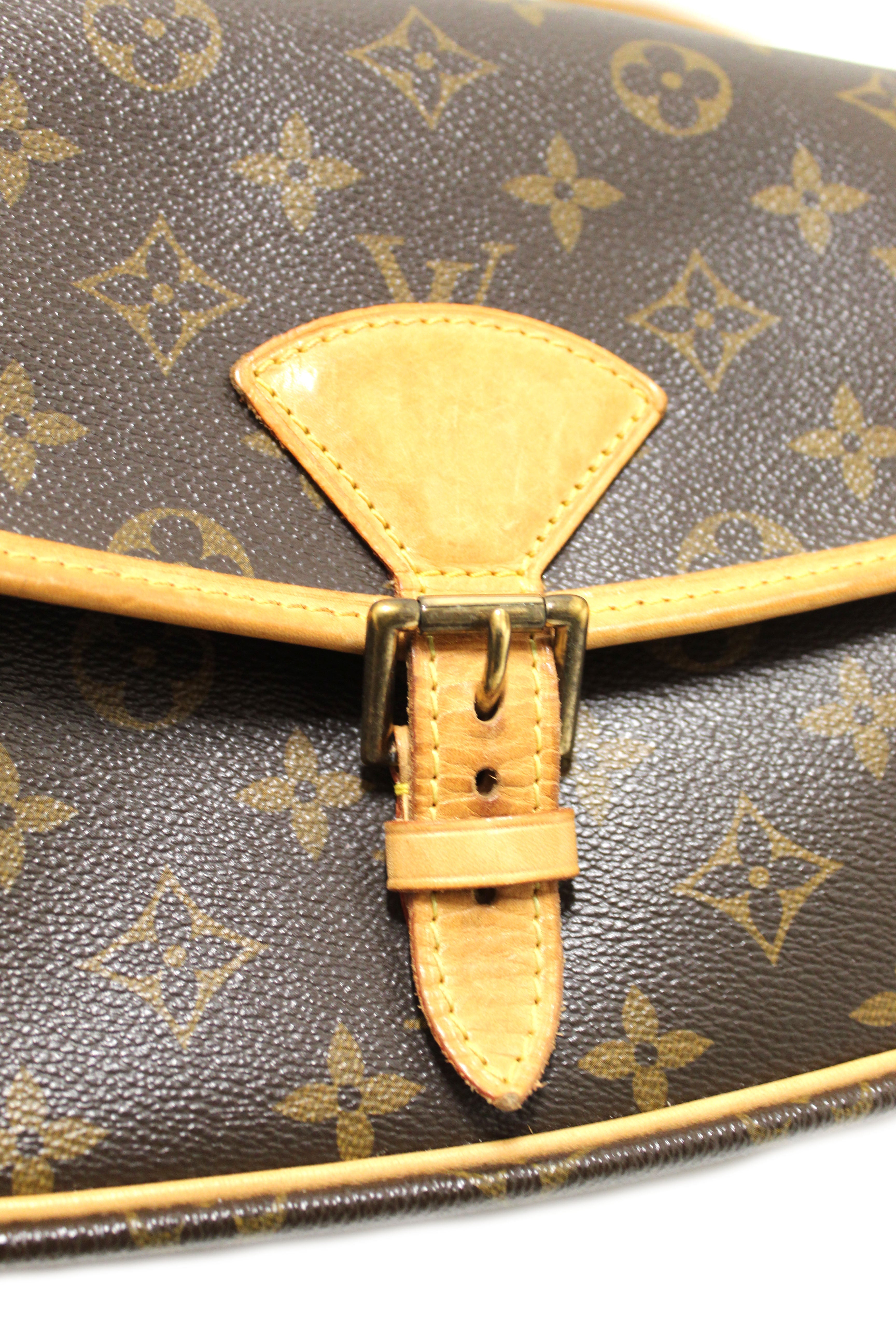 Authentic Louis Vuitton Classic Monogram Sologne Messenger Bag for Men - Genuine Leather Crossbody Shoulder Bag - Perfect for Work, Travel & Everyday Use