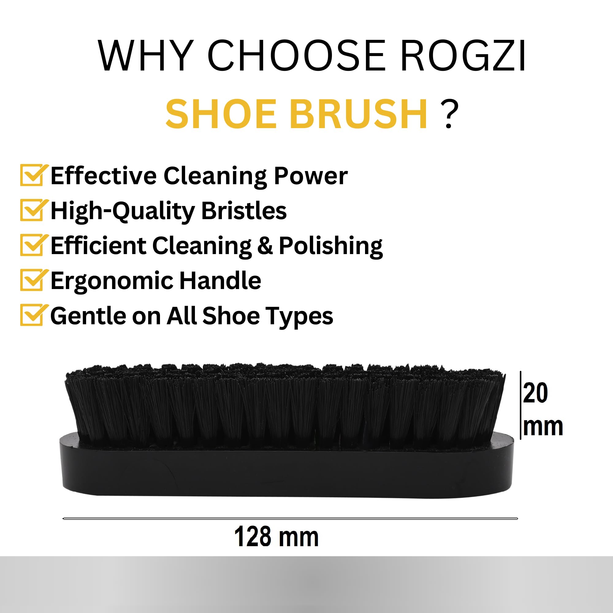 Premium Shoe Shine Brush & Black Shoe Polish Kit (60g) - Leather Shoe Cleaning, Polishing & Buffing Tools for Men & Women - Long-Lasting Shine for Dress Shoes, Boots & All Leather Footwear - Perfect for Office, Formal Events & Daily Shoe Care
