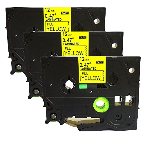 Tze-c31 Black on Yellow Fluorescent
