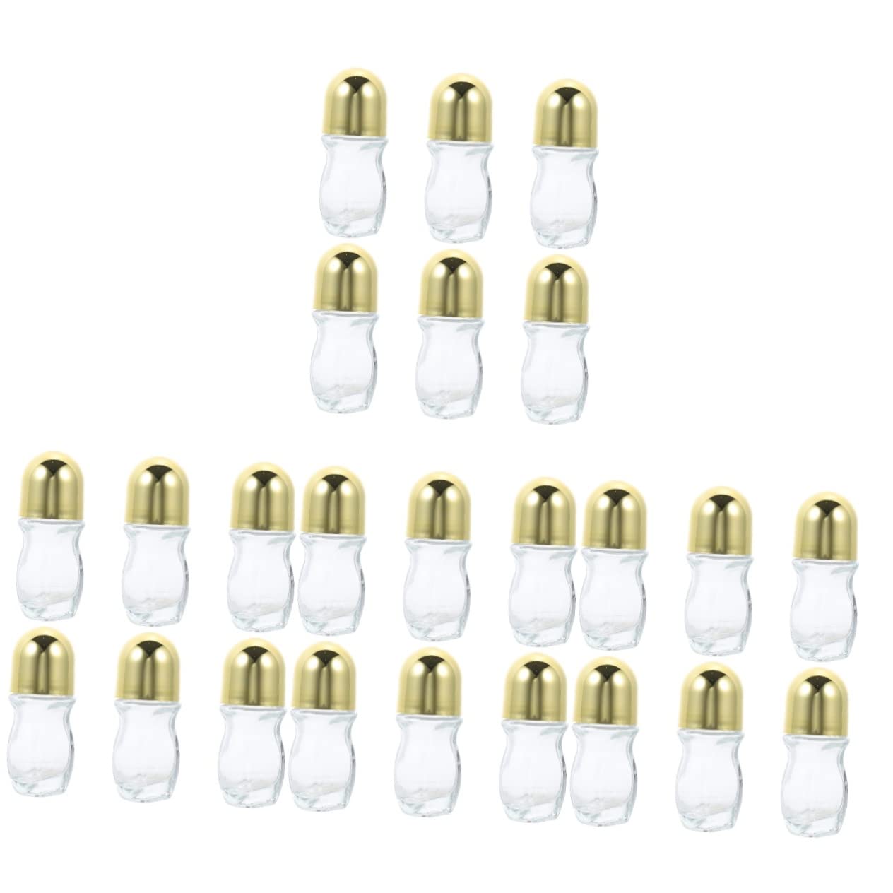 DOITOOL 24-Piece Essential Oil Roller Bottles Set - Clear Glass Empty Roll-On Bottles for Aromatherapy, DIY Blends & Travel - Perfect for Essential Oils Storage, Gifts & On-The-Go Use