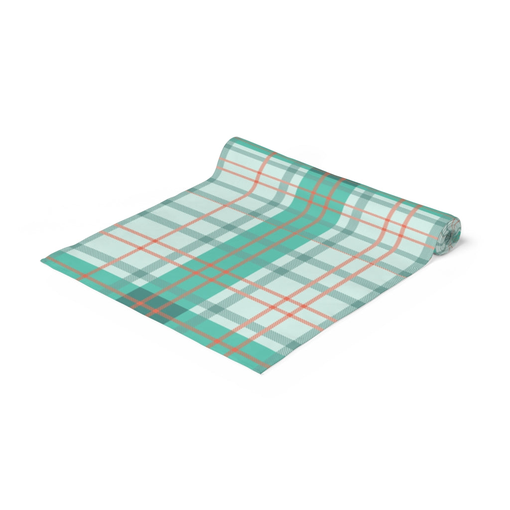 Stylish Gingham Plaid Table Runner - Cotton Checkered Table Decor for Dining Room, Kitchen, and Party Settings - Perfect for Holiday Dinners & Special Occasions