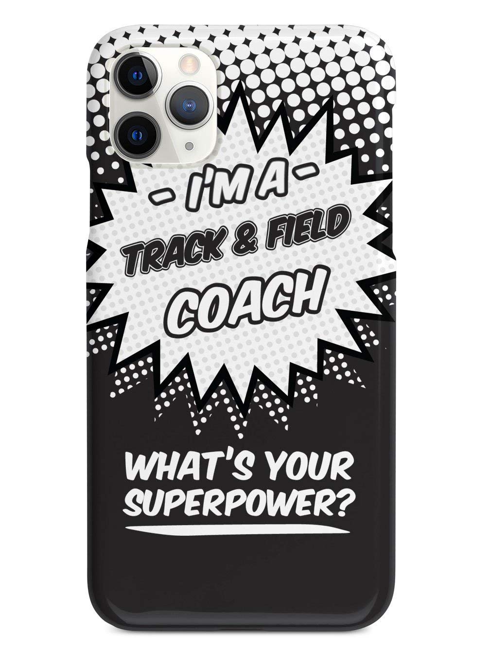 **Inspired Cases - iPhone 12 Pro Max Case, 3D Textured Protective Cover - Durable Shockproof Slim Fit for Apple iPhone 12 Pro Max - Track & Field Coach Design - Perfect for Sports, Work & Everyday Use**