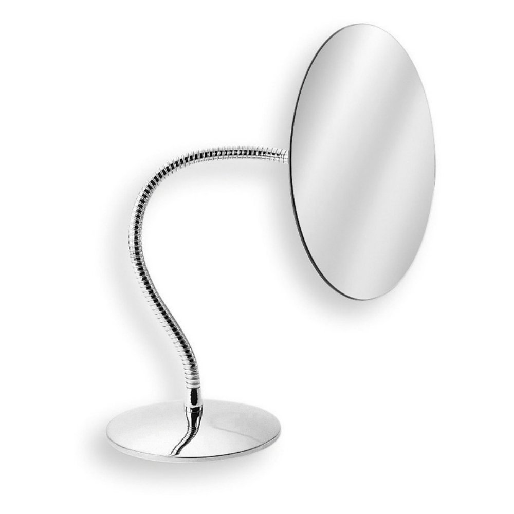 WS Bath Collections Mevedo 5592 3x Magnifying Makeup Mirror with LED Light - Perfect for Bathroom Vanity, Shaving & Precision Grooming