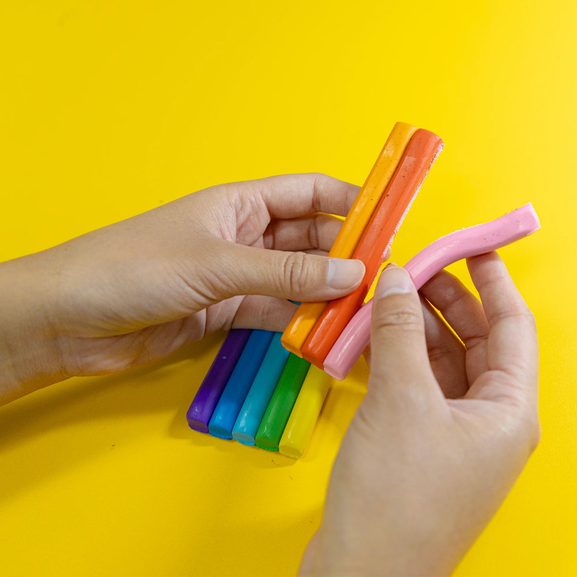 BAZIC Rainbow Delight Modeling Clay Sticks - 8 Vibrant Colors (24 Pack) for Kids Art Projects, DIY Crafts & Creative Play
