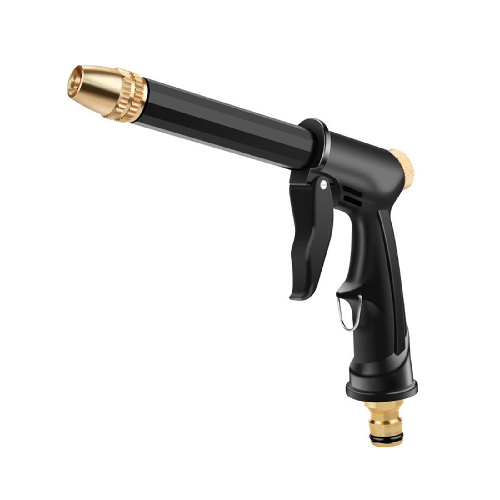 DoubleHero Adjustable High-Pressure Metal Sprinkler Nozzle - Portable Garden Hose Sprayer for Car Washing, Lawn Watering & Outdoor Cleaning | Durable Foam Spray Nozzle for Home & Garden Use (Color: 01)