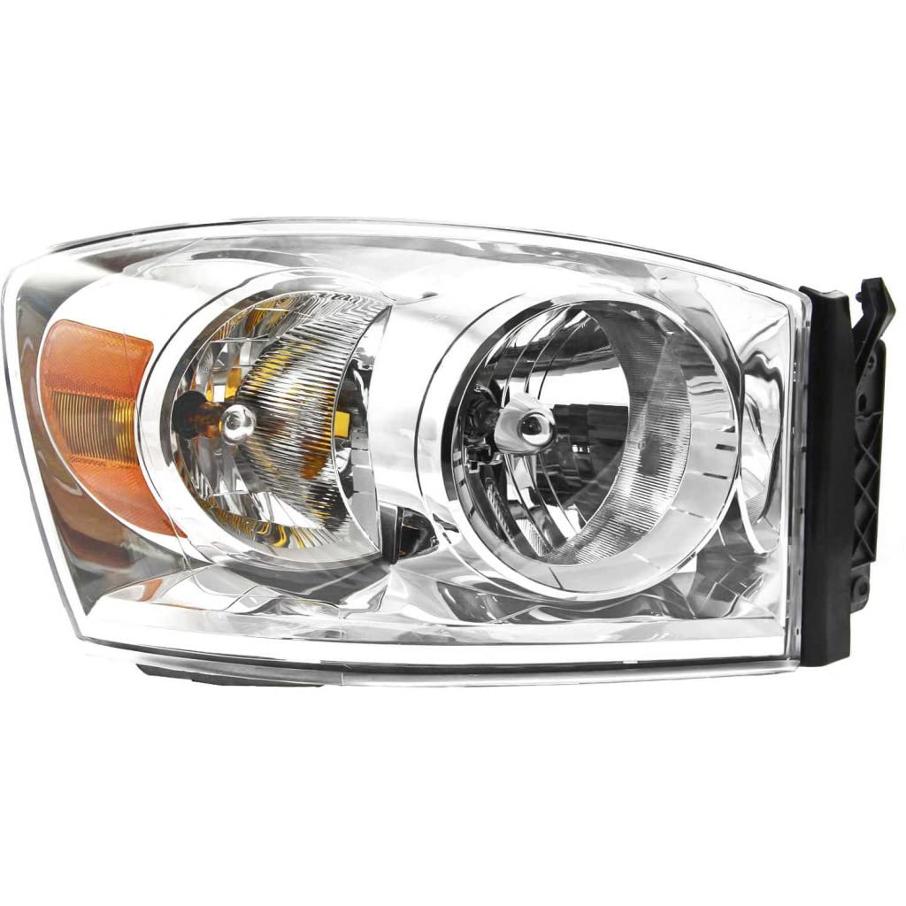 Dodge Ram 1500 Headlight Assembly Replacement - Passenger Side (2007-2008 Models) - Direct Fit for CH2503180 - Perfect for Night Driving & Off-Road Adventures