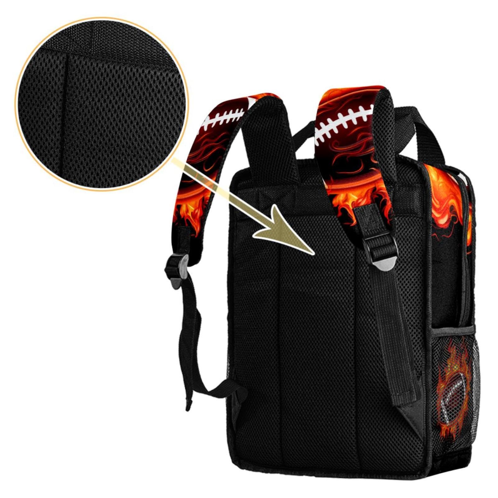 Best Travel Backpack for Men & Women - Durable American Football Design Backpack for Hiking, Camping & Daily Commute