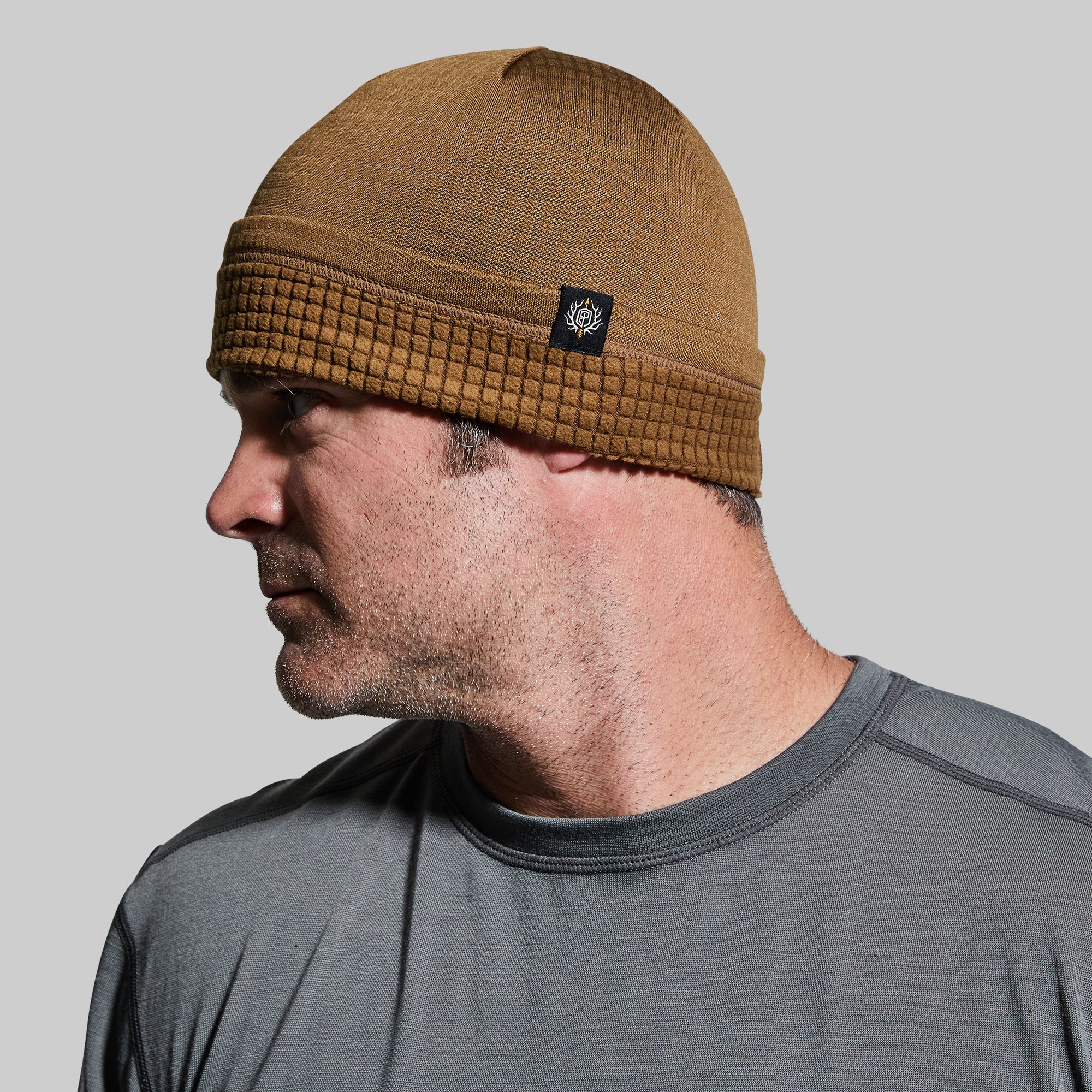 Quiver Beanie Hat for Men & Women - Coyote Brown Winter Knit Beanie for Outdoor Activities, Hiking, and Cold Weather