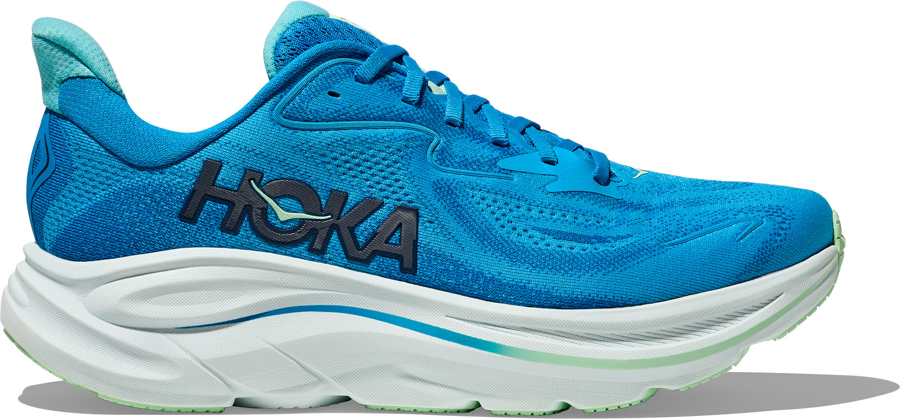 Clifton 10 Wide Men's Running Shoes - Lightweight Cushioned Road Running Sneakers for Jogging, Training & Marathon - HOKA One One
