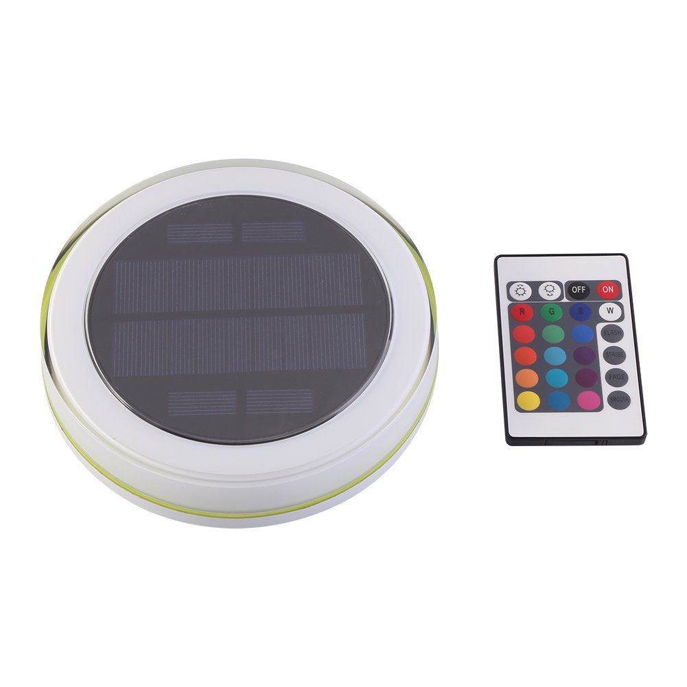 Solar RGB Floating LED Pool Lights with Remote Control - Waterproof Outdoor Swimming Pool Fountain Lights for Nighttime Decoration & Party Decor