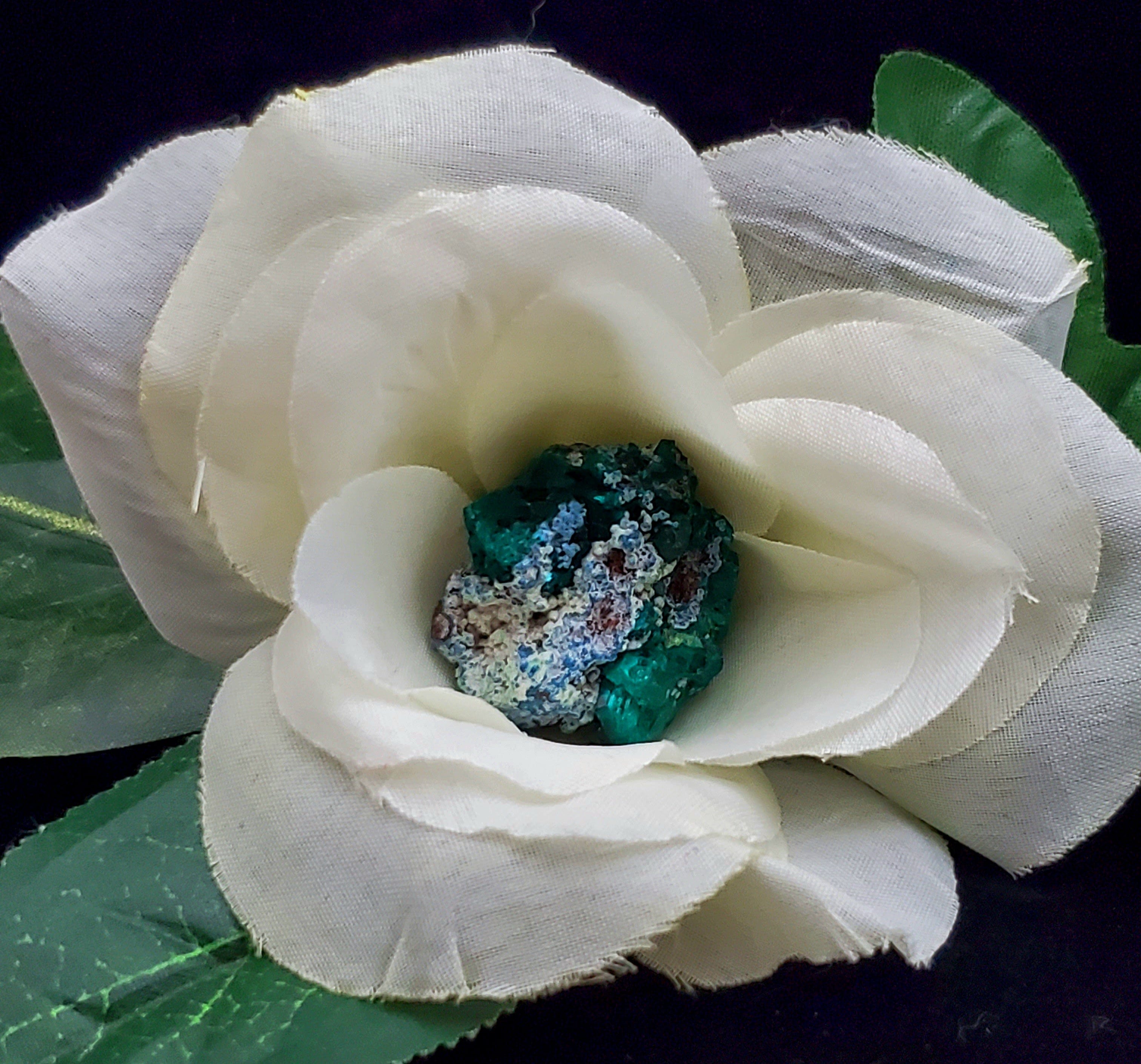 Natural Dioptase Crystal Specimen - Rare Green Mineral for Collectors, Healing & Decoration | Perfect for Display, Meditation & Energy Work