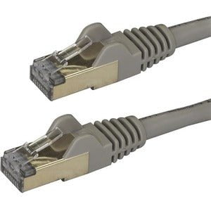 Premium 7.5m CAT6a Ethernet Cable - Grey Shielded Twisted Pair (STP) RJ45 Network Cord - 10Gbps High-Speed Internet, Gaming & Streaming - Snagless Design for Home/Office/Data Center Use
