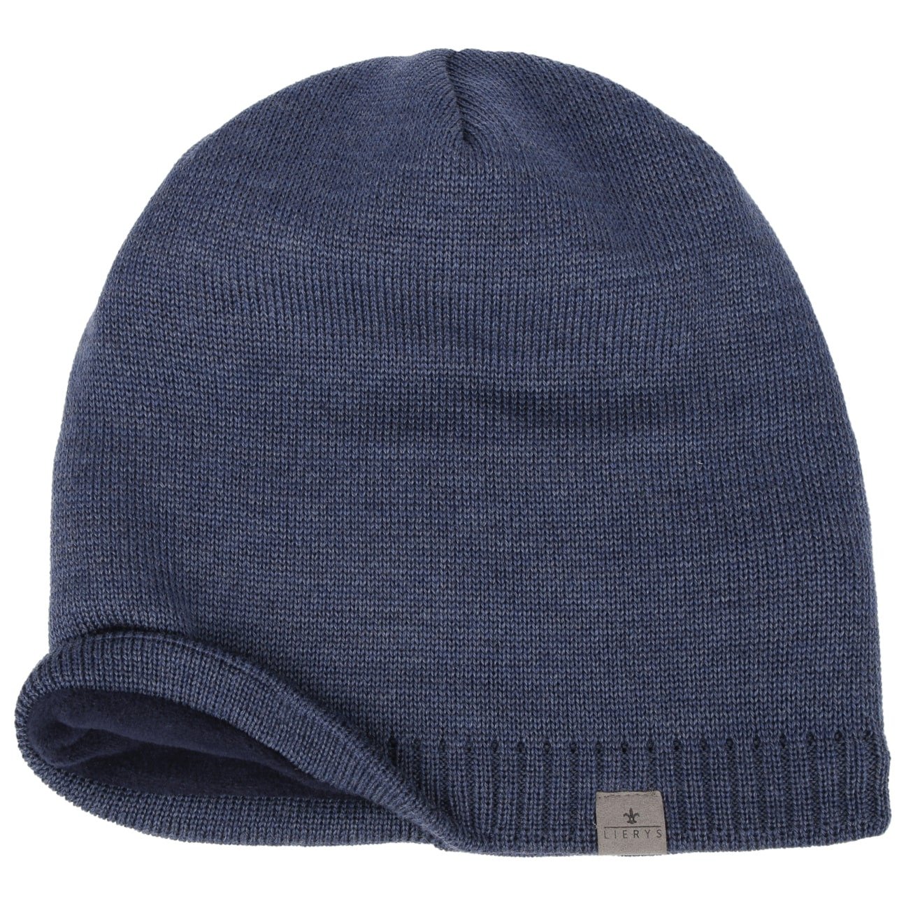 Lierys Fine Merino Classic Oversize Beanie Hat - Soft Wool Winter Hat for Men & Women - Perfect for Skiing, Hiking & Cold Weather Activities
