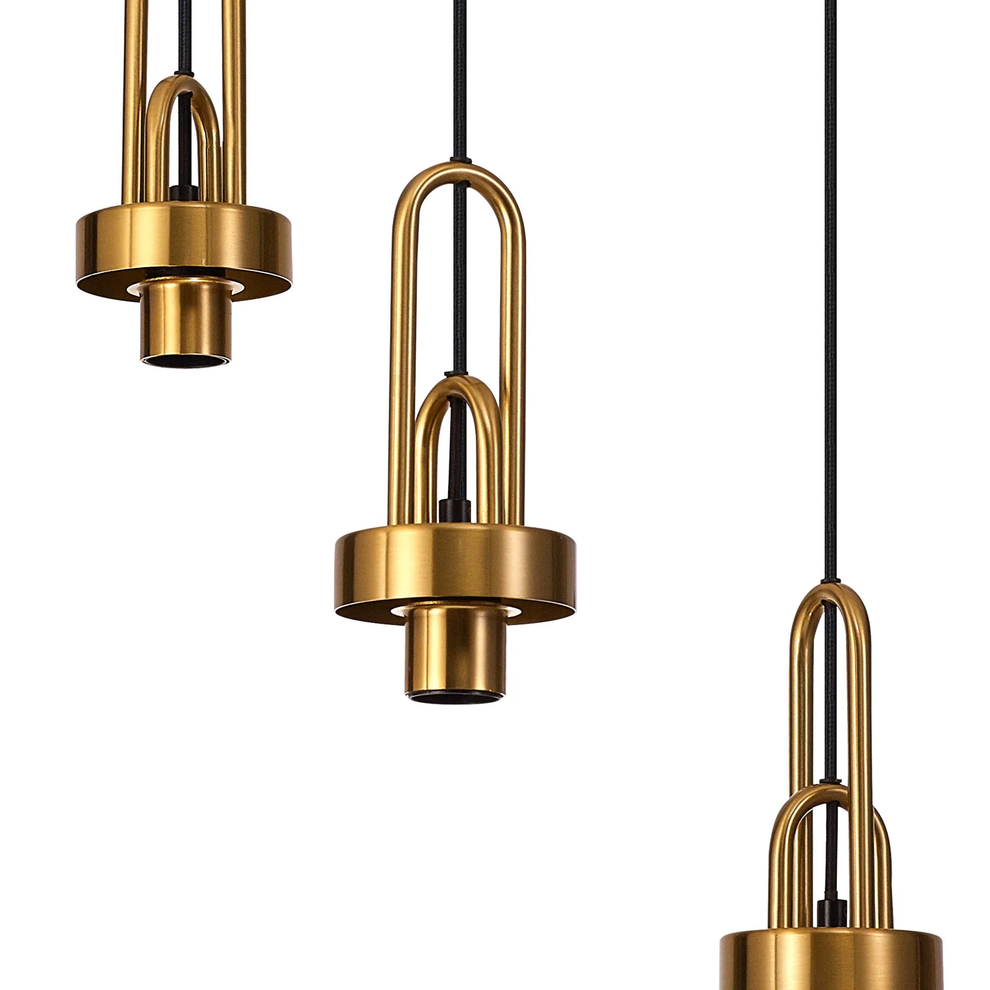 Stylish Cadiz 3-Light Cluster Pendant - Modern Ceiling Lighting Fixture for Dining Room, Kitchen Island & Living Room Decor