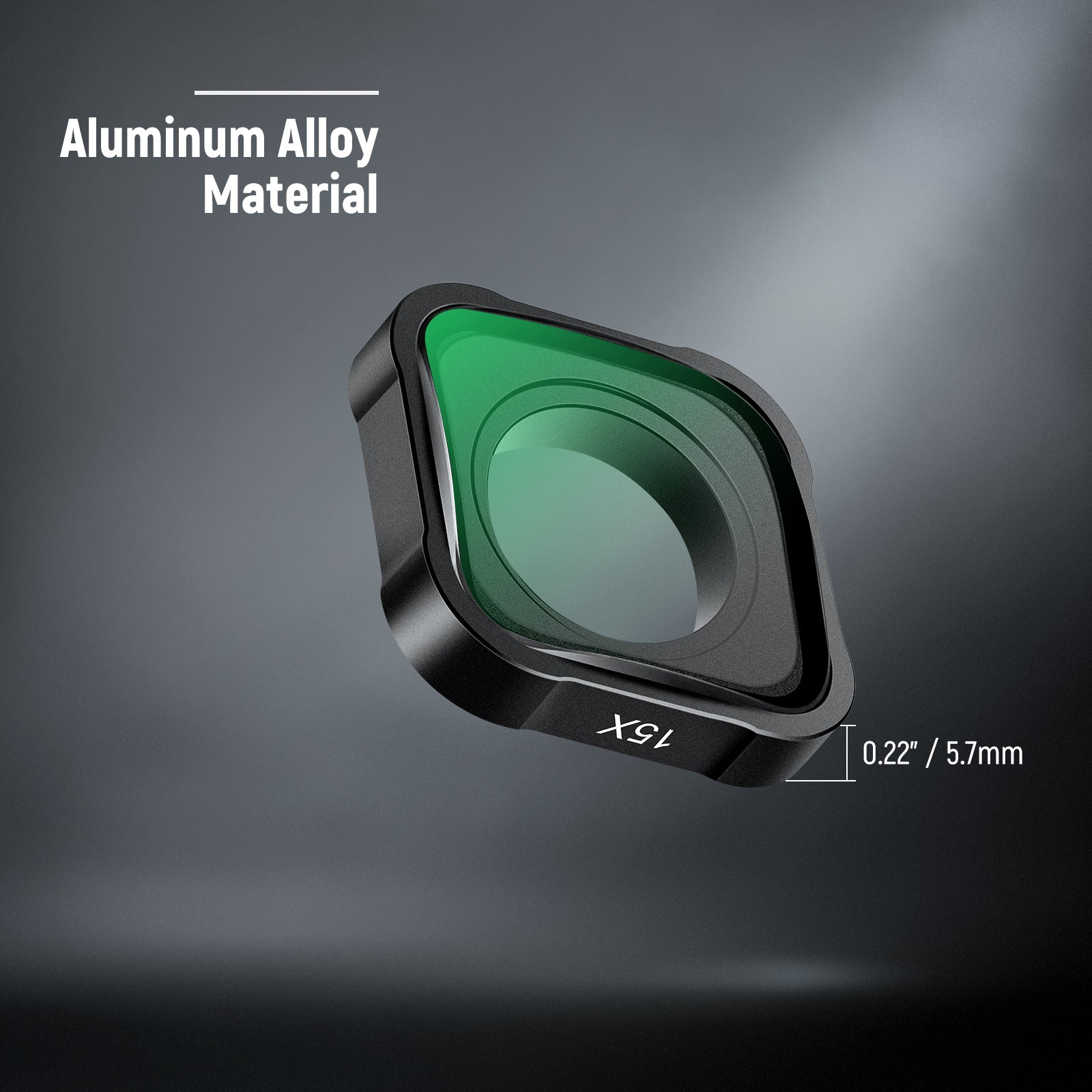 NEEWER LS 31 15X Magnification Lens for GoPro Hero 9/10/11/12 Black - HD Macro Photography & Close-Up Shooting Accessory - Perfect for Jewelry, Electronics, and Miniature Product Photography