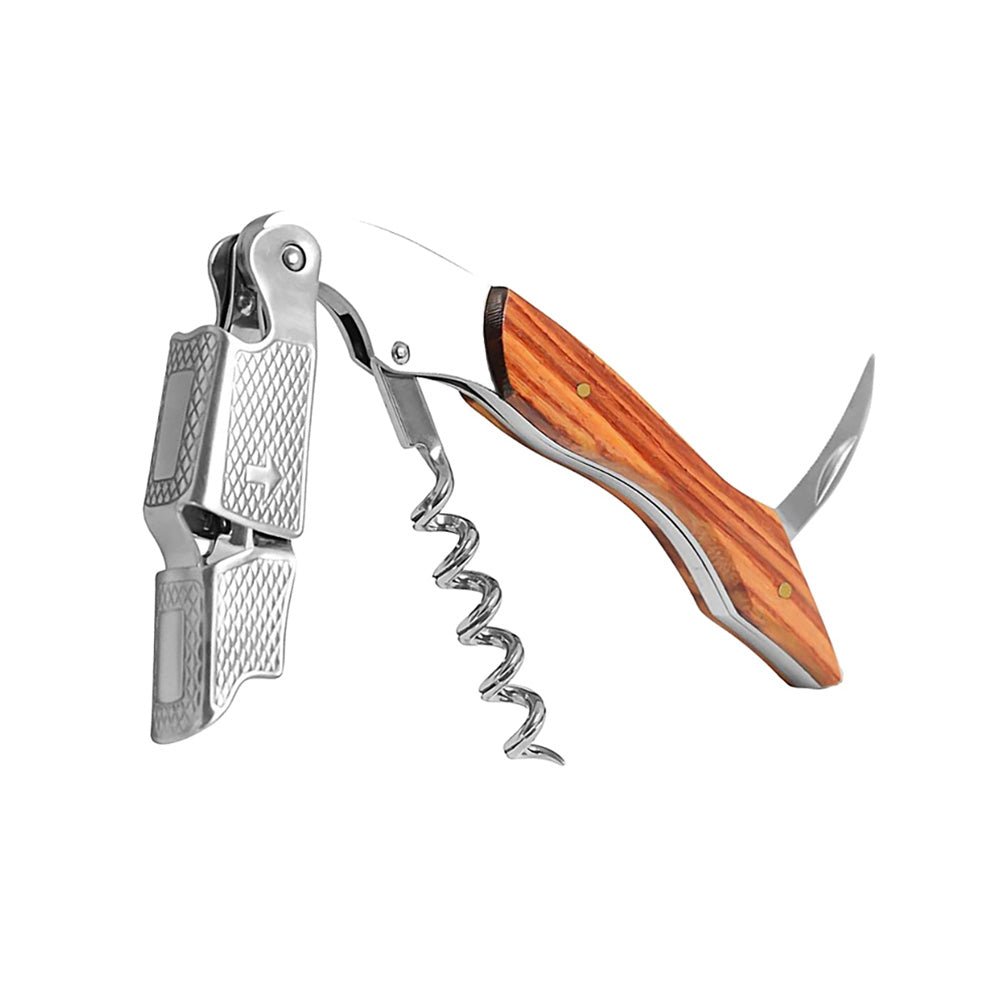 Premium Jarvis Waiters Corkscrew Wine Bottle Opener - Elegant Rosewood Handle for Restaurants, Bars & Home Entertaining