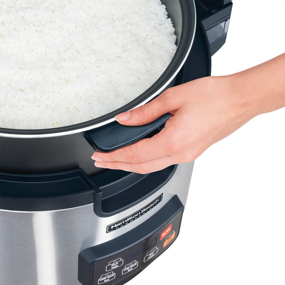 Hamilton Beach 37590 Commercial 90-Cup Rice Cooker & Warmer - Perfect for Restaurants, Catering & Large Gatherings
