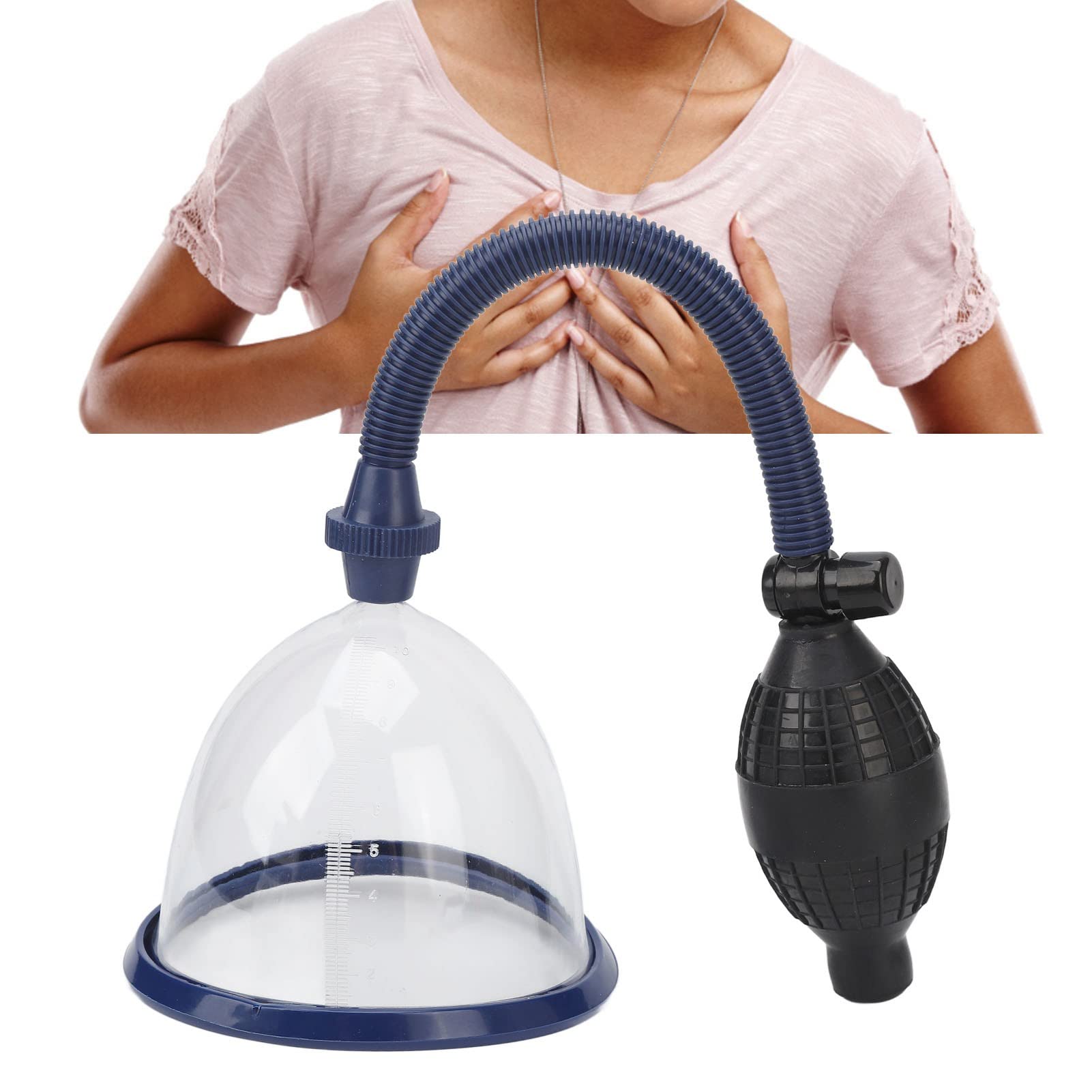 **Manual Breast Vacuum Pump for Firming & Sagging Prevention – Large Size Suction Cup Set for Home & Salon Use – Perfect for Postpartum Recovery & Breast Enhancement**