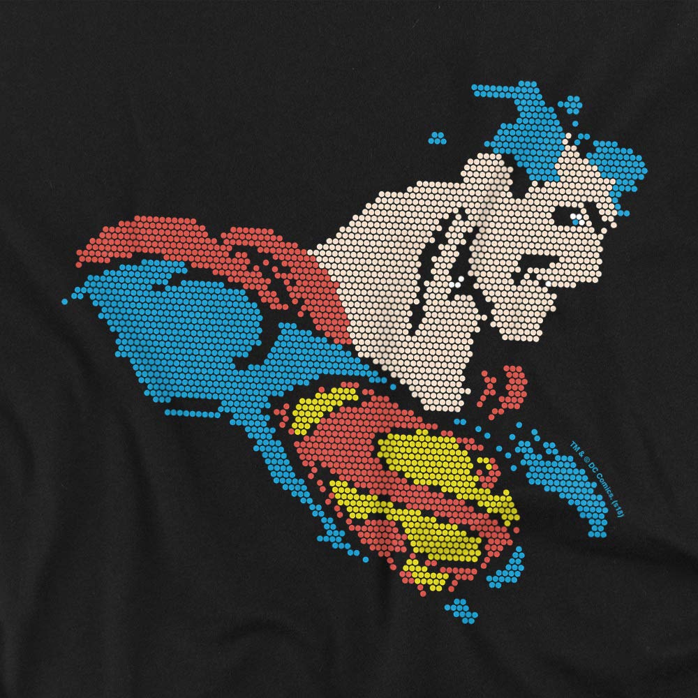 DC Lite Brite Superman Women's T-Shirt | Superhero Graphic Tee | Casual Cotton Shirt for Women | Perfect for Cosplay, Comic Con & Everyday Wear