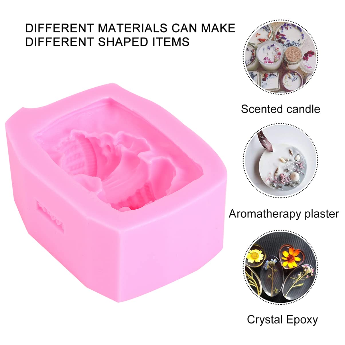 EXCEART Baby Sleeping Silicone Mold - Cake Tray, Baking & Chocolate Molds for Fondant, Soap Making, DIY Desserts | 3D Food Grade Silicone Cup for Baby Shower, Birthday Cakes & Party Decorations
