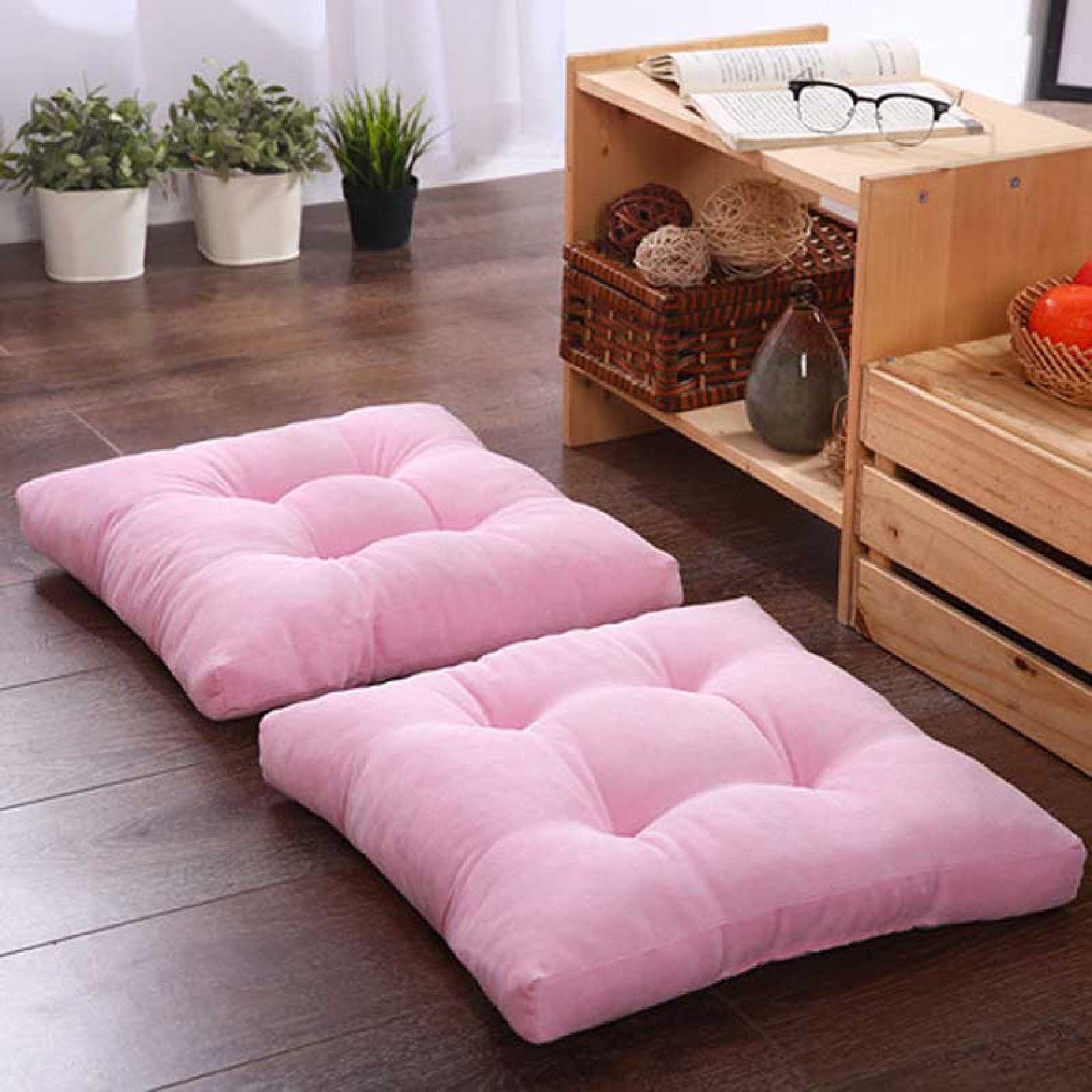 Japanese Thick Tatami Seat Cushion - Coccyx Support Pad for Office Chair, Sofa & Floor - Ultra Soft & Comfortable for Home, Work & Meditation Use