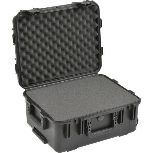 SKB 19x14.25x8 Inch Heavy Duty Rolling Case with Cubed Foam - Perfect for Music Equipment, DJ Gear & Audio Visual Transport