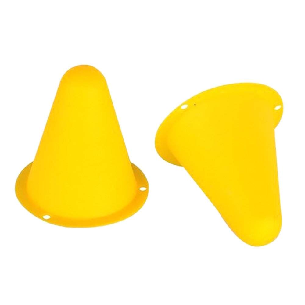20pcs Agility Training Cones for Roller Skating & Sports Drills - Bright Yellow Safety Markers for Women & Men - Perfect for Outdoor Fitness, Soccer, Hockey & Traffic Safety Training