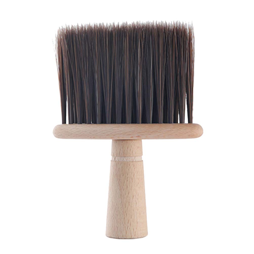 Professional Wooden Barber Hair Brush for Thick & Broken Hair - Neck & Face Duster Brush with Soft Bristles for Hair Styling, Cleaning & Detangling - Perfect for Salon, Home Hair Care & Beard Grooming