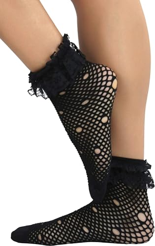 Multi Fishnet Polka - Black