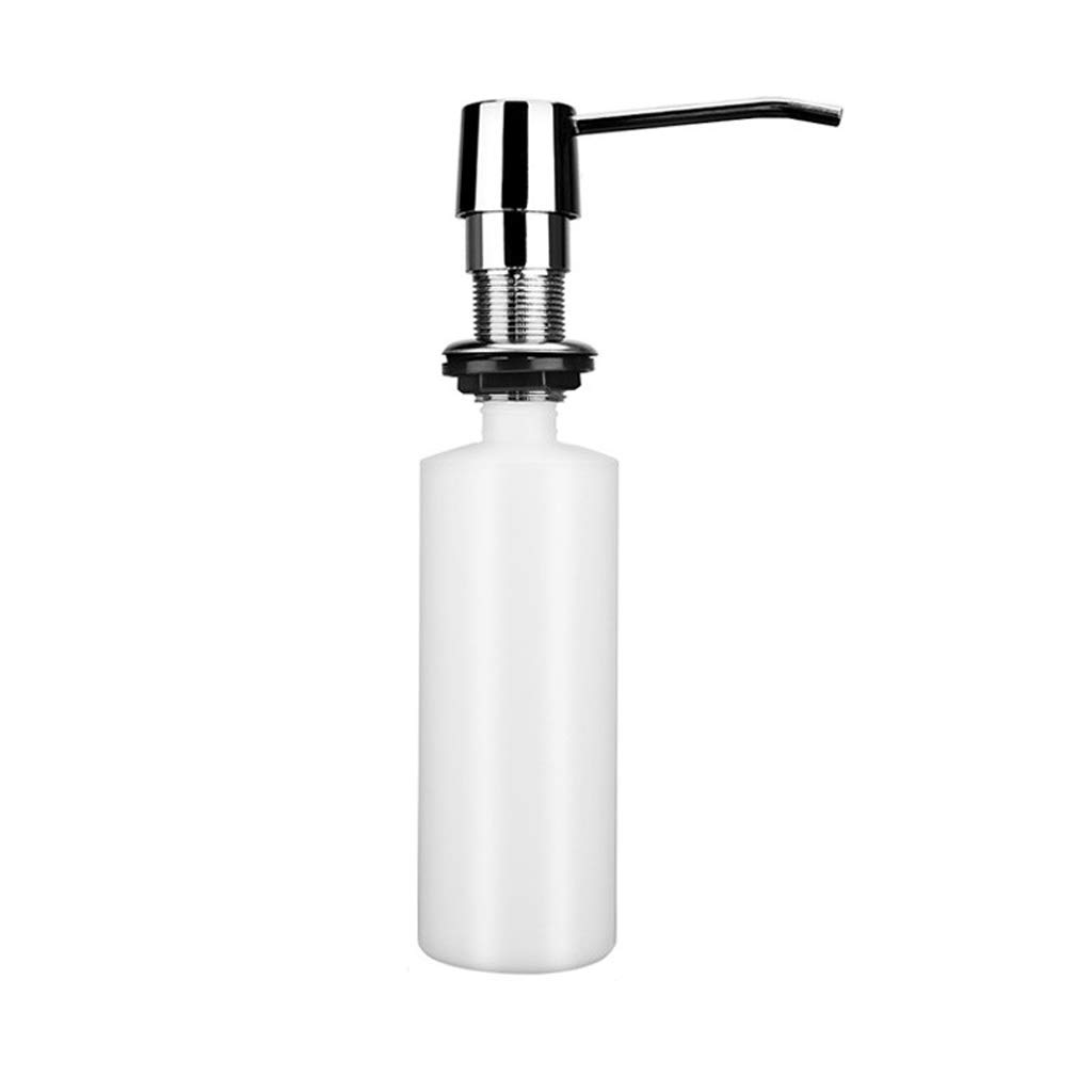Eco-Friendly Reusable Soap Dispenser - 300ml ABS Plastic Built-in Pump for Kitchen & Bathroom | Hand Soap, Lotion & Liquid Soap Organizer | Perfect for Sink Countertops, Vanities & Home Organization