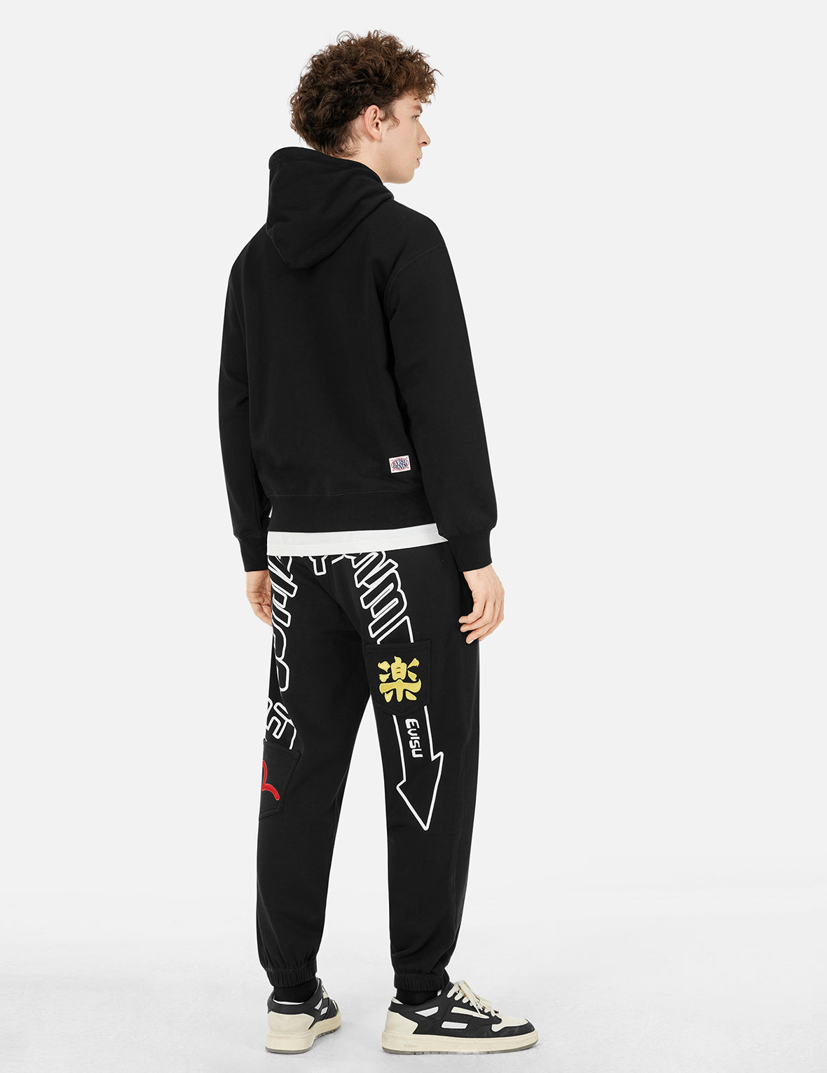 Daicock Print & Appliqué Pocket Loose Fit Sweatpants for Men - Comfortable Casual Jogger Pants for Lounge, Gym, and Streetwear Fashion