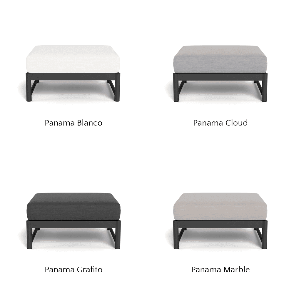 Breeze XL Outdoor Ottoman - Waterproof Patio Furniture, Durable & Weather-Resistant - Perfect for Poolside, Garden, Deck, and Backyard Relaxation
